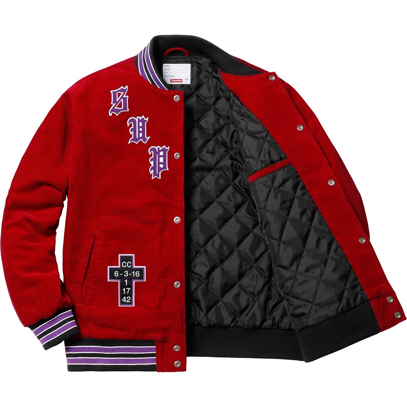 Old English Corduroy Varsity Jacket view 5